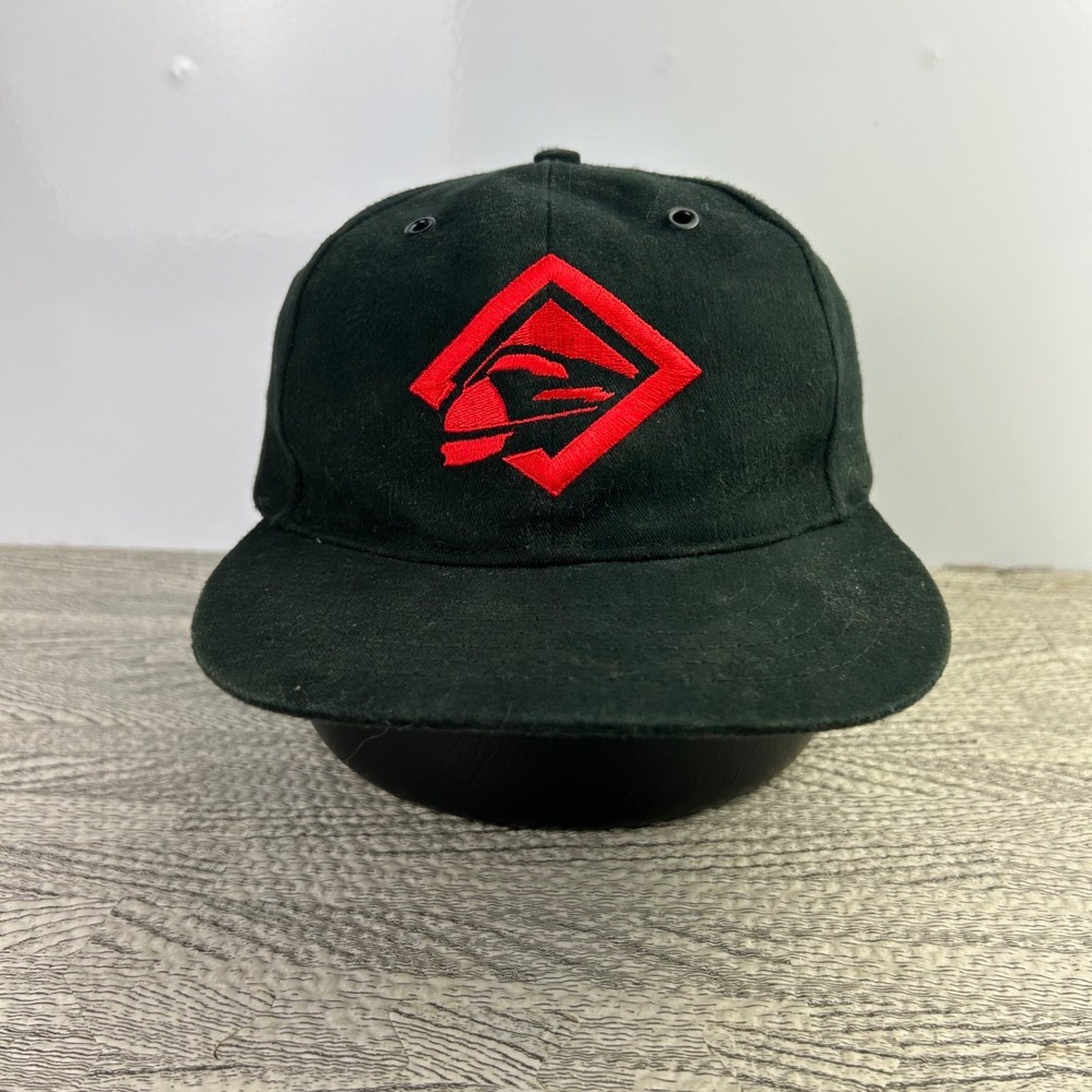 Vintage 90s Marlboro Hat Cap Strap Back Adjustable Black Cigarettes Smoke Adult